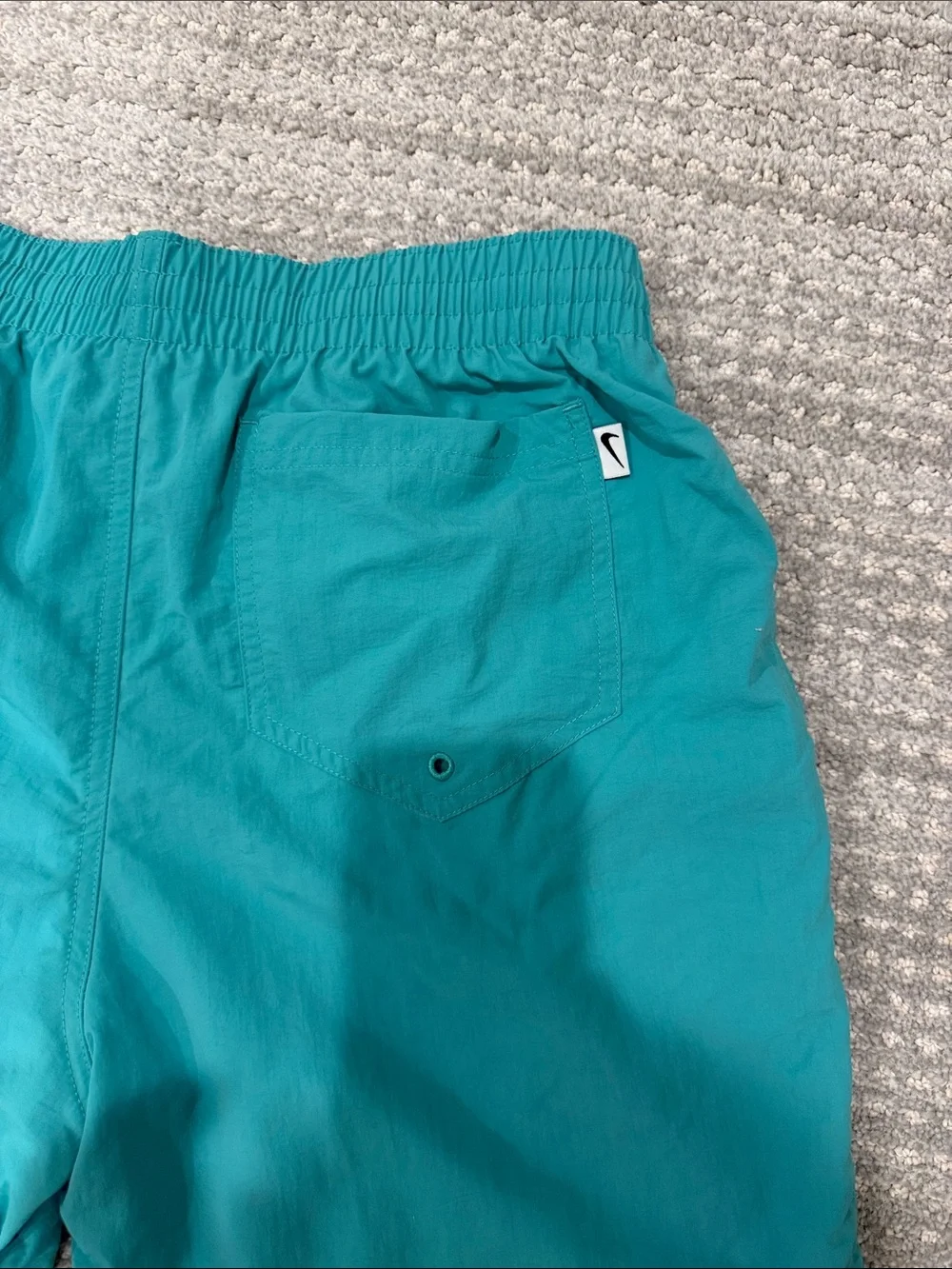 Nike Men’s Teal Swim Trunks with Drawstring